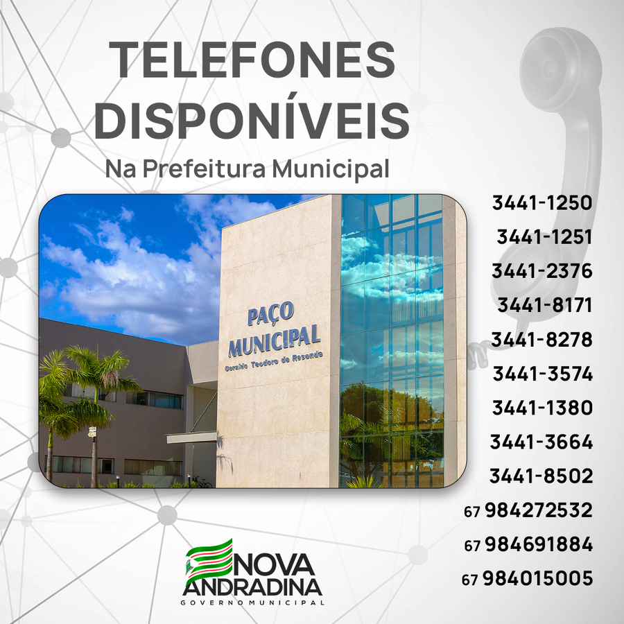 Center telefones disponiveis