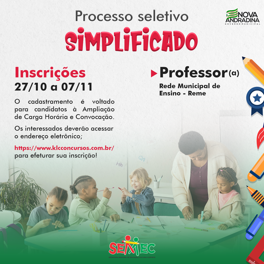 Center processo seletivo simplificado