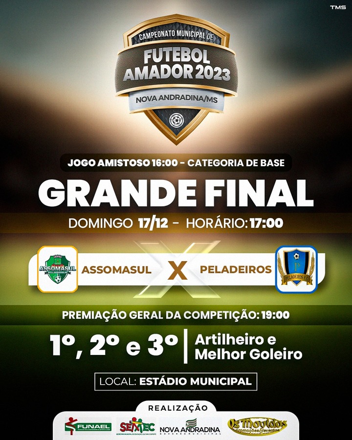 FUTEBOL - Final do Campeonato Amador, no domingo (3), terá