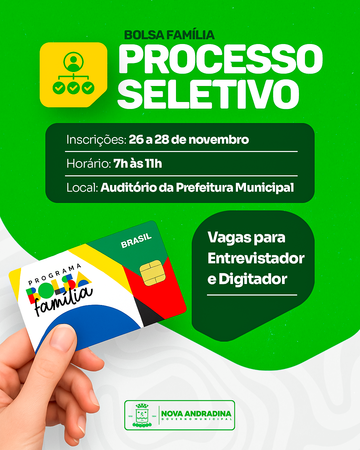 Left or right processo seletivo bolsa fami lia